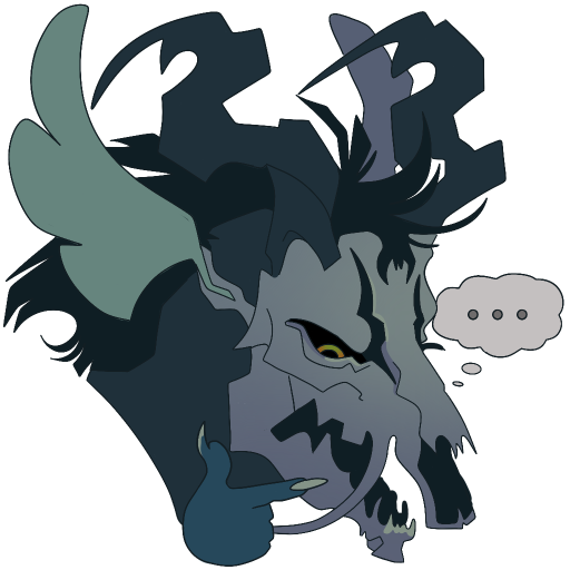 Fursona thinking icon.