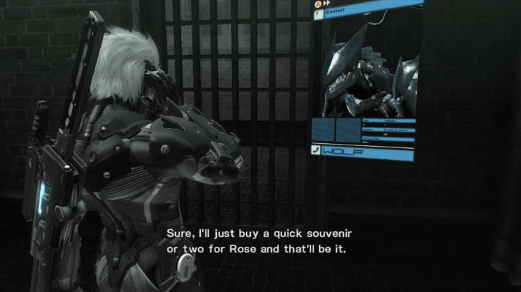 Metal Gear Rising: Revengeance codec.
