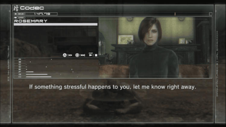 Rose codec from Metal Gear Solid 4.