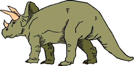 Clip art of a triceratops.