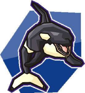 Clip art of an orca.